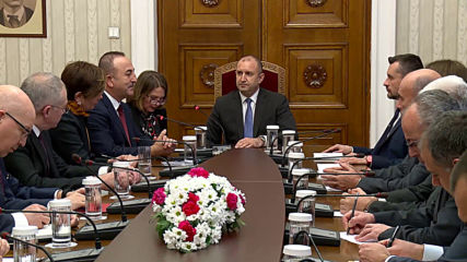 Румен Радев на среща с турския външен министър Мевлют Чавушоглу
