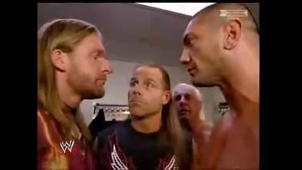 Ric Flair & Hbk & Hhh & Batista Backstage