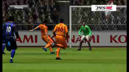Pes 2009 Galatasaray - Sunderland Milan Baros Goal