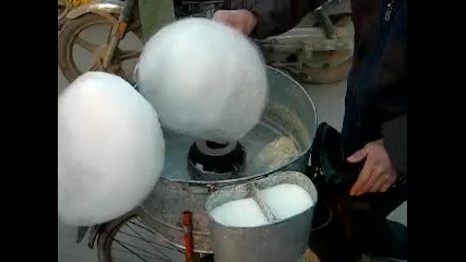 Как се прави захарен памук в китай