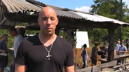 На снимачната площадка на "бързи и яростни 7"... с Вин Дизел
