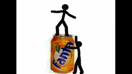 Stickmen on Fanta 