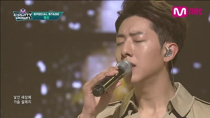 ‪cn Blue‬ Lee Jungshin ''i Want to Fall in Love'' Special Performance M!countdown