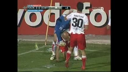 Paok Ultras Attack olympiakos players