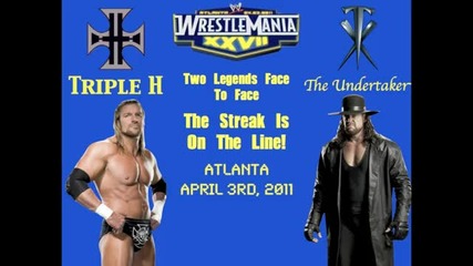 Undertaker vs Triple H Wrestlemania 27 