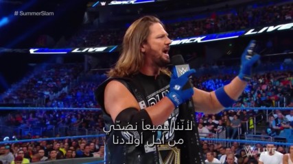 AJ Styles responds to Samoa Joe's claims: Wal3ooha, 9 August, 2018