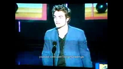 Robert Pattinson best breakthrough male Mtv awards 2009