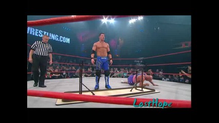 Aj Styles vs. Kurt Angle - Tna Impact ( Мач със Маси ) 1.22.09 