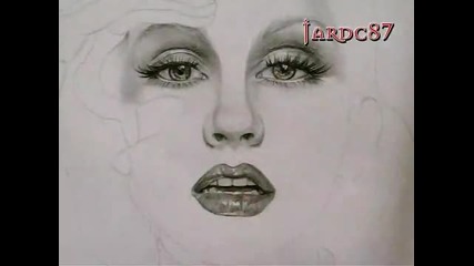 Бърза рисунка на Christina Aguilera