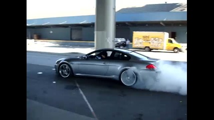 Bmw E63 M6 Burnout with Tubi Exhaust and Hre Wheels