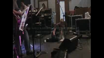Lucy Lawless - Band Rehearse