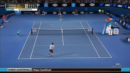 Australian Open 2013 - Federer vs Tsonga Highlights