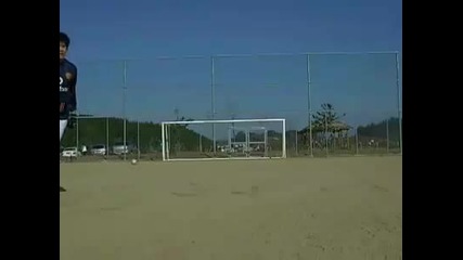 Korean Amateur Player Free kick 