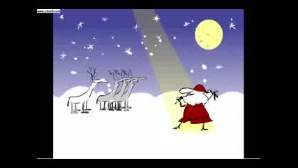 Santa And The Reindeer Sing White Christmas 