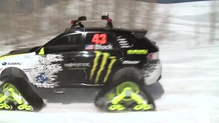 Ken Block и неговото невероятно Subaru в снега 