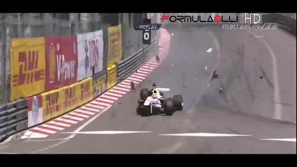 Катастрофата на Серхио Перес Монако 2011