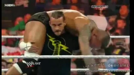 Wwe Raw 28 3 11-cm Punk Hits Gts on Randy Orton