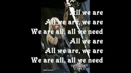Doro - All we are