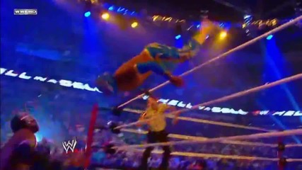 Over the Top Rope Somersault Senton - Sin Cara
