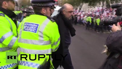 UK: Arrests, scuffles break out at anti-Sisi Downing Street protest