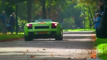 Green Lamborghini Gallardo Spyder Lovely Sound!! - 1080p Hd 