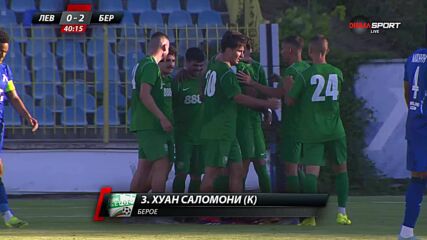 Левски - Берое 0:2 /първо полувреме/