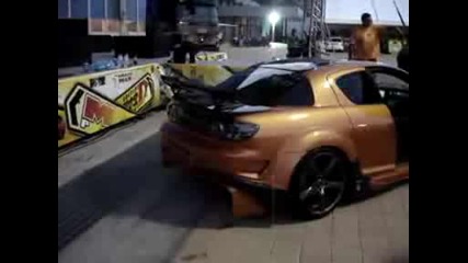 Mazda rx - 8 flames