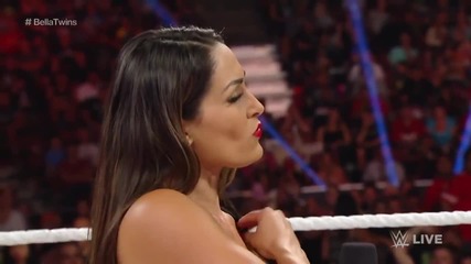 Jerry Lawler hosts “a Family Reconciliation” with Nikki & Brie Bella- Raw, Aug. 25, 2014