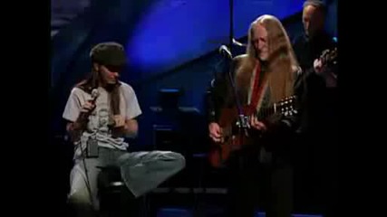 Willie Nelson and Shania Twain,  Blue eyes crying in the rain (hq)