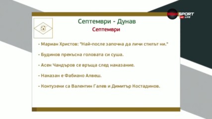 Преди Септември - Дунав