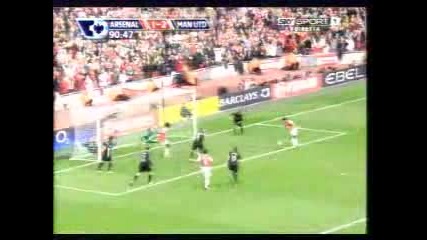 Arsenal 2 - 2 Man Utd - Premiership 07/08