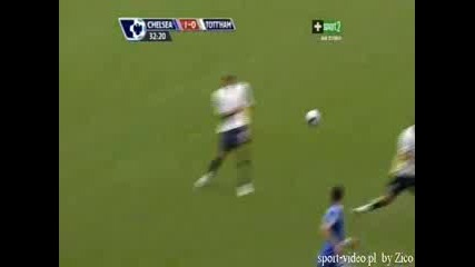 Челси 1:0 Тотнъм Гол на Ашли Коул (3:0)