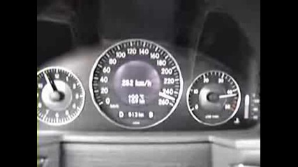 Mercedes Benz E400 Cdi ускорение 0 - 250kmh