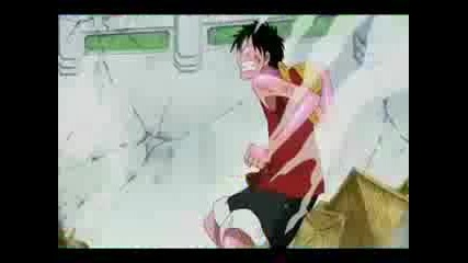 Luffy vs. Lucci- Rokuougan vs. Jet Gatling Gun