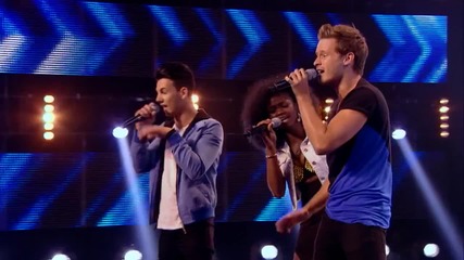 The X Factor Uk 2013 - Dynamix sing Let's Get It Started by Black Eyed Peas-- Arena Auditions Week 4