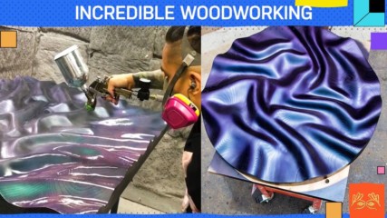 Phenomenal art: Making a wood table look like fabric