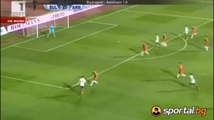 България победи Армения със 1-0 / гол на С . Манолев
