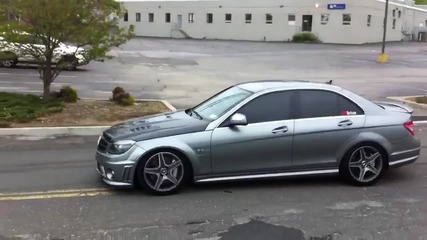 Mercedes C63 Amg Burnout Street Race