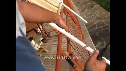 монтаж на сенници за тераси Тента 