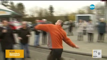 Състезание по хвърляне на яйца в Германия