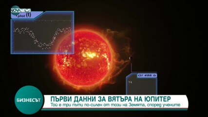 Първи данни за вятъра на Юпитер