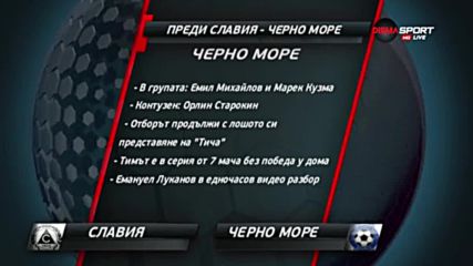 Преди Славия - Черно море