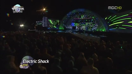 f(x) ft. Ft Island - Electric Shock + Like Birds - Peace Concert [15.08.2012] H D
