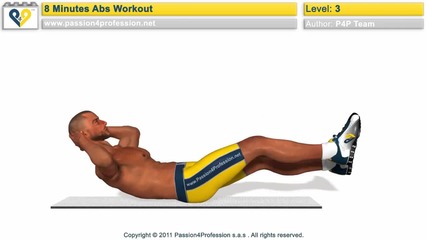 12 минутна тренировка за корем трето ниво / 12 Min Abs Workout Level 3