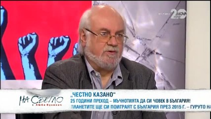 Президентът на КТ „Подкрепа” д-р Константин Тренчев „На светло с Люба Кулезич” (13.12.2014г.)