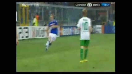 sampdoria 2 - 0 werder bremen 