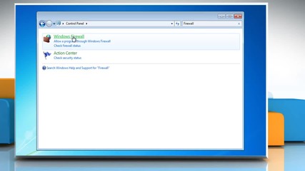 How to allow a program to communicate through Windows® Firewall In Windows® 7