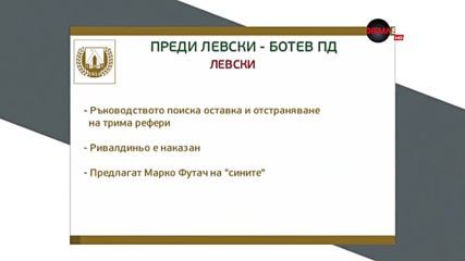 Преди Левски - Ботев Пд