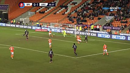 Блекпул - Арсенал 0:2 /първо полувреме/