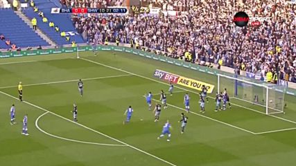 Брайтън - Шефилд Уензди 1:1 /първо полувреме/